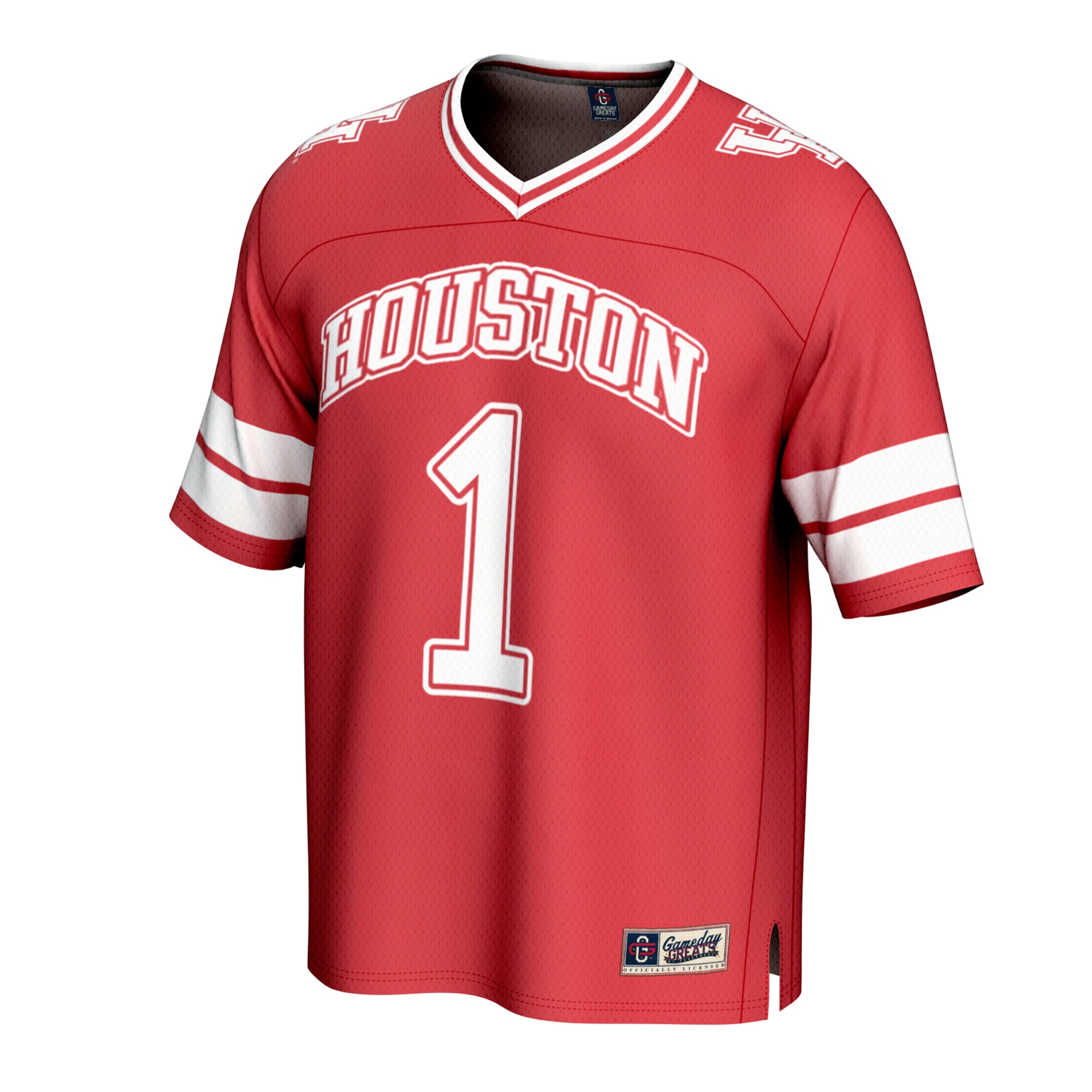 Houston Cougars GameDay Greats Unisex Lightweight Collegiate Football Fashion Jersey - Red