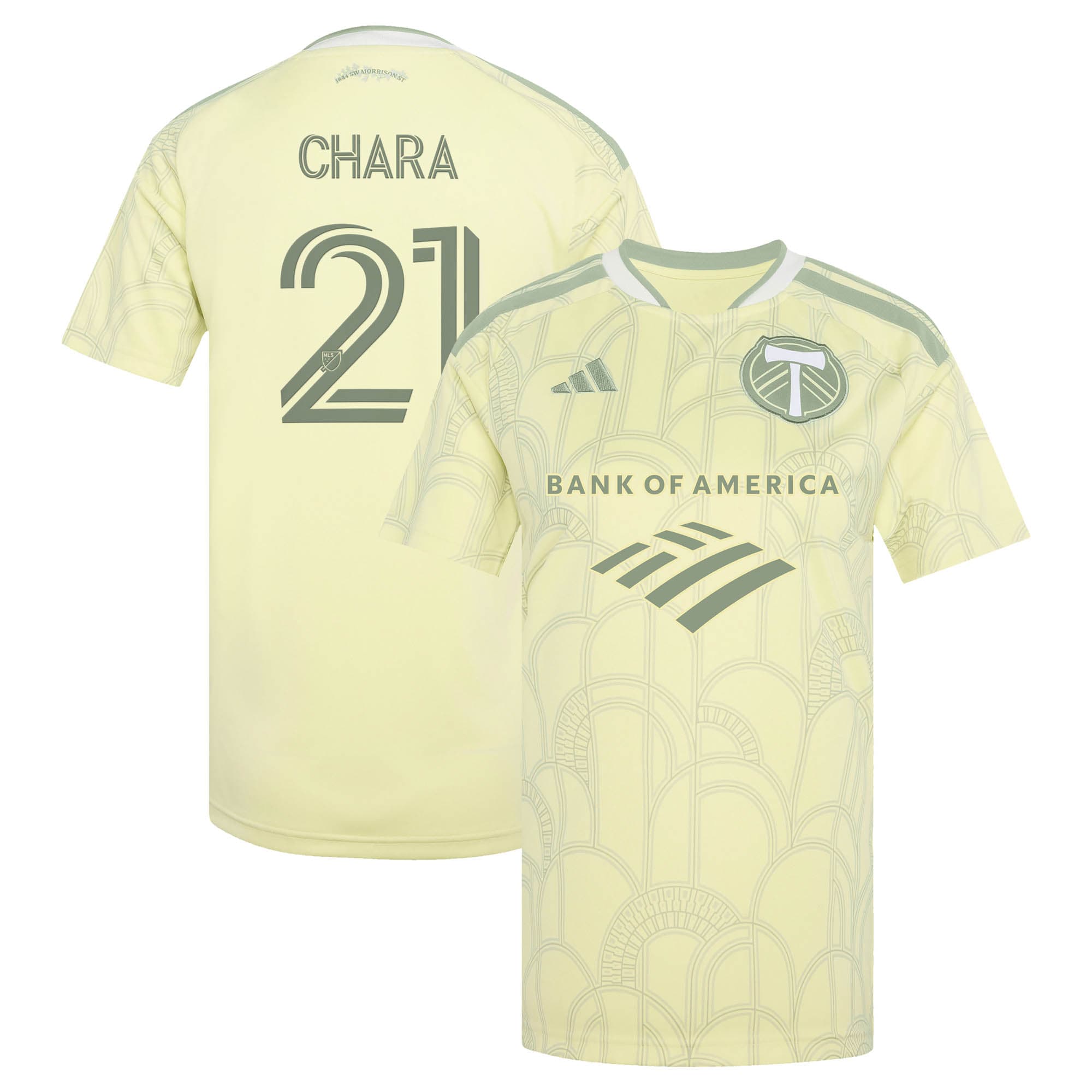 [ESK] Diego Chara Portland Timbers Women's 2026 Civic Stadium Kit Replica Jersey - Yellow