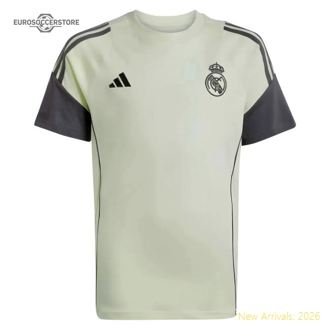 Match-Day 2025-2026 Real Madrid Training Tee (Almost Lime) - Kids