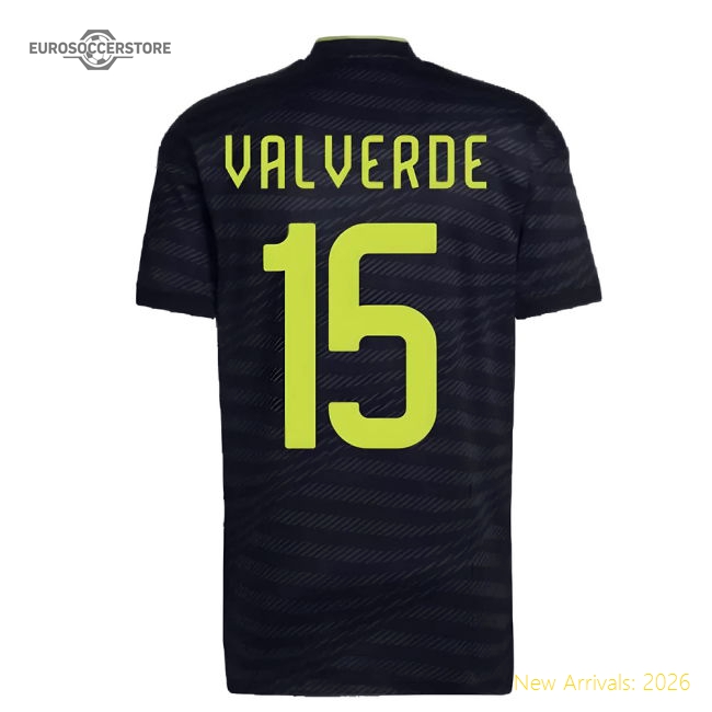 Trending 2022-2023 Real Madrid Third Shirt (Valverde 15)