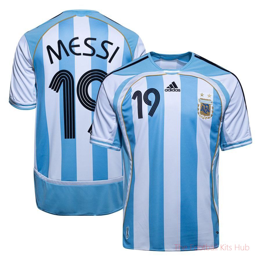 Argentina Home Shirt 2006 Messi 19