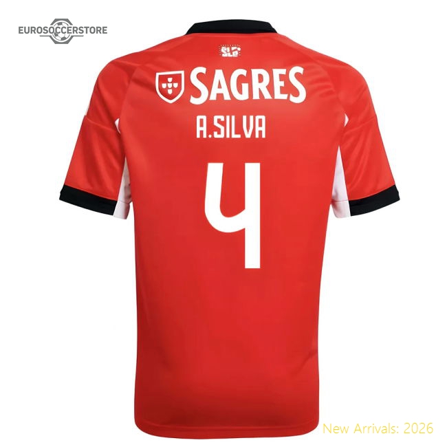 2025-2026 Benfica Home Shirt (Kids) (A.Silva 4)