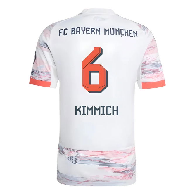 Dedicated Bayern Kimmich #6 Durable Material 2024-2025 Season Shirt