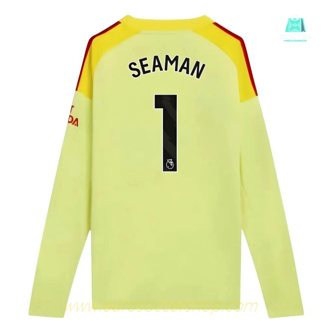 2025-2026 Arsenal Home Goalkeeper Shirt (Yellow) - Kids (Seaman 1)