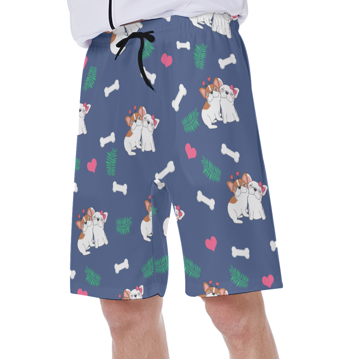French Bulldog Lover Odie Men's Beach Shorts Stylish Daily Item