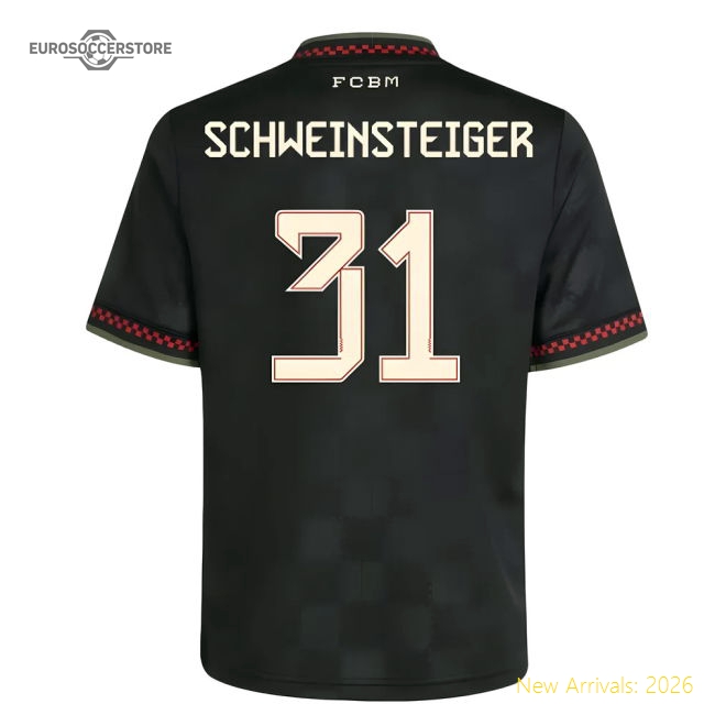 Bayern Munich Third Premium Jersey Kids) (schweinsteiger Athletic Fit