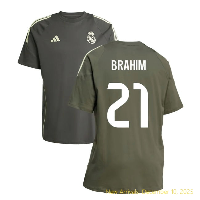 High-Quality 2025-2026 RM Real Madrid Training Tee (Utility Grey) 60