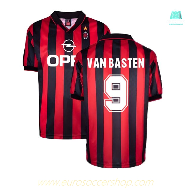 AC Milan 1996 Home Retro Shirt (VAN BASTEN 9)
