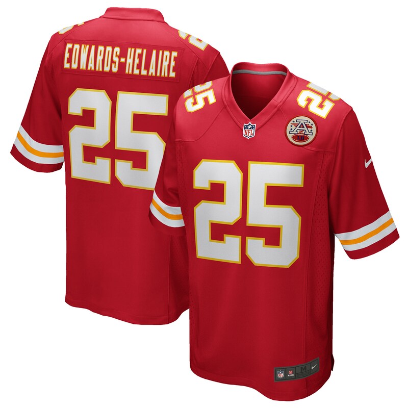 None Clyde Edwards-Helaire KC Chiefs Energetic Elite Jersey Football A