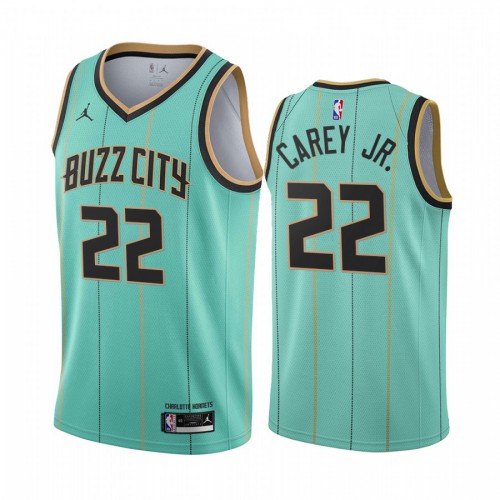 High-Quality CHA Vernon Carey #22 2020 City Swingman NBA Jersey Green