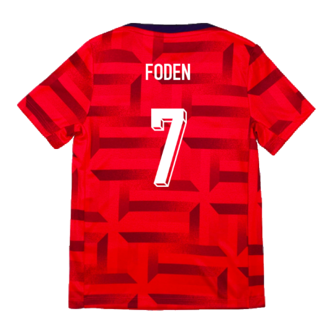 Supporter Grade England Home Replica Jersey (Kids) (Foden 11)