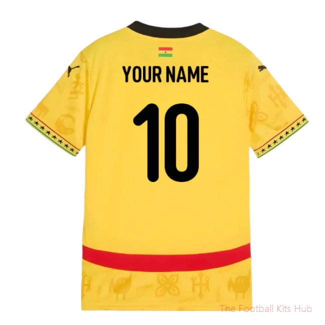 2024-2025 Ghana Away Shirt (Kids) (Your Name)