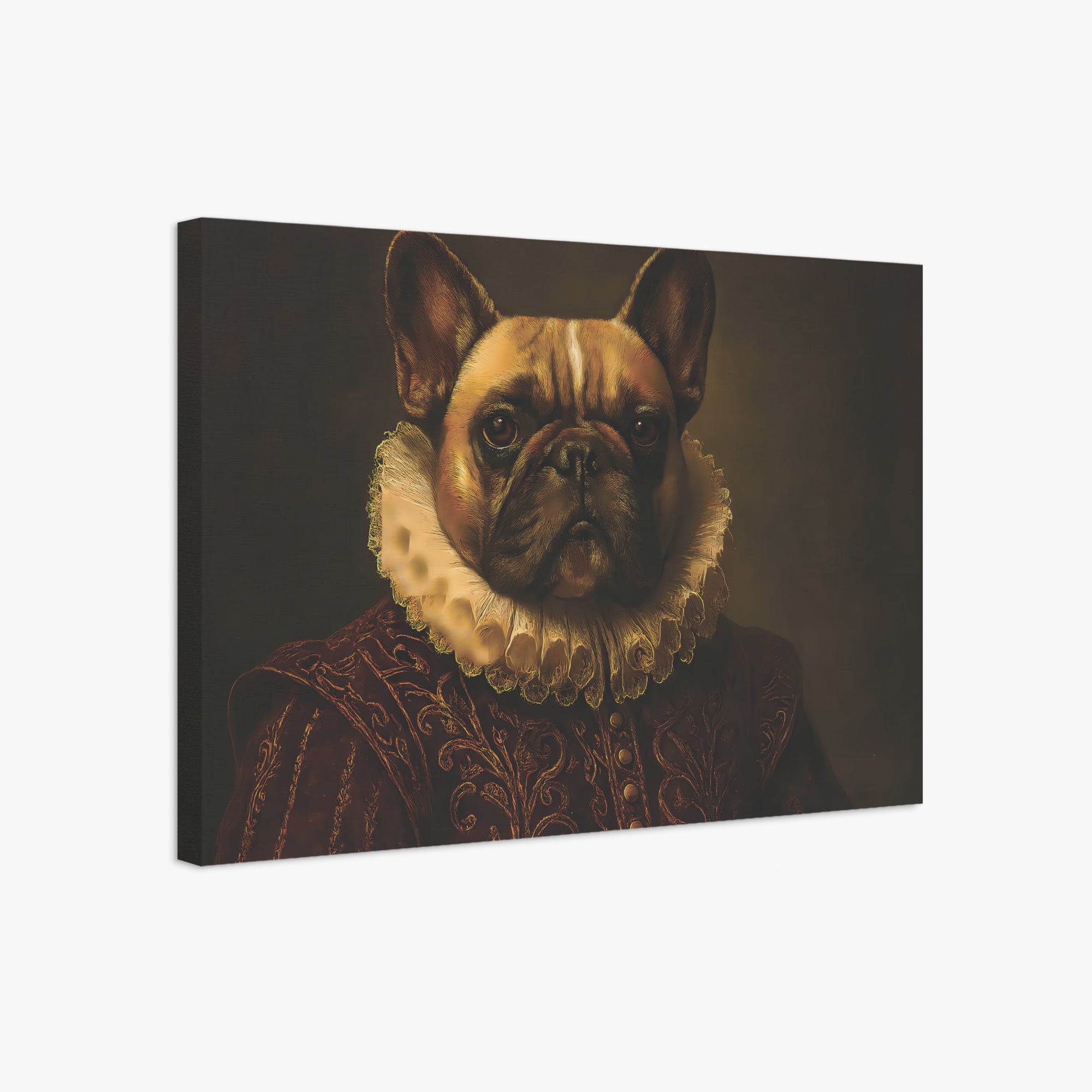 Jeff - Casual Adorable Frenchie Canvas Wall Art Frenchie Themed Wear