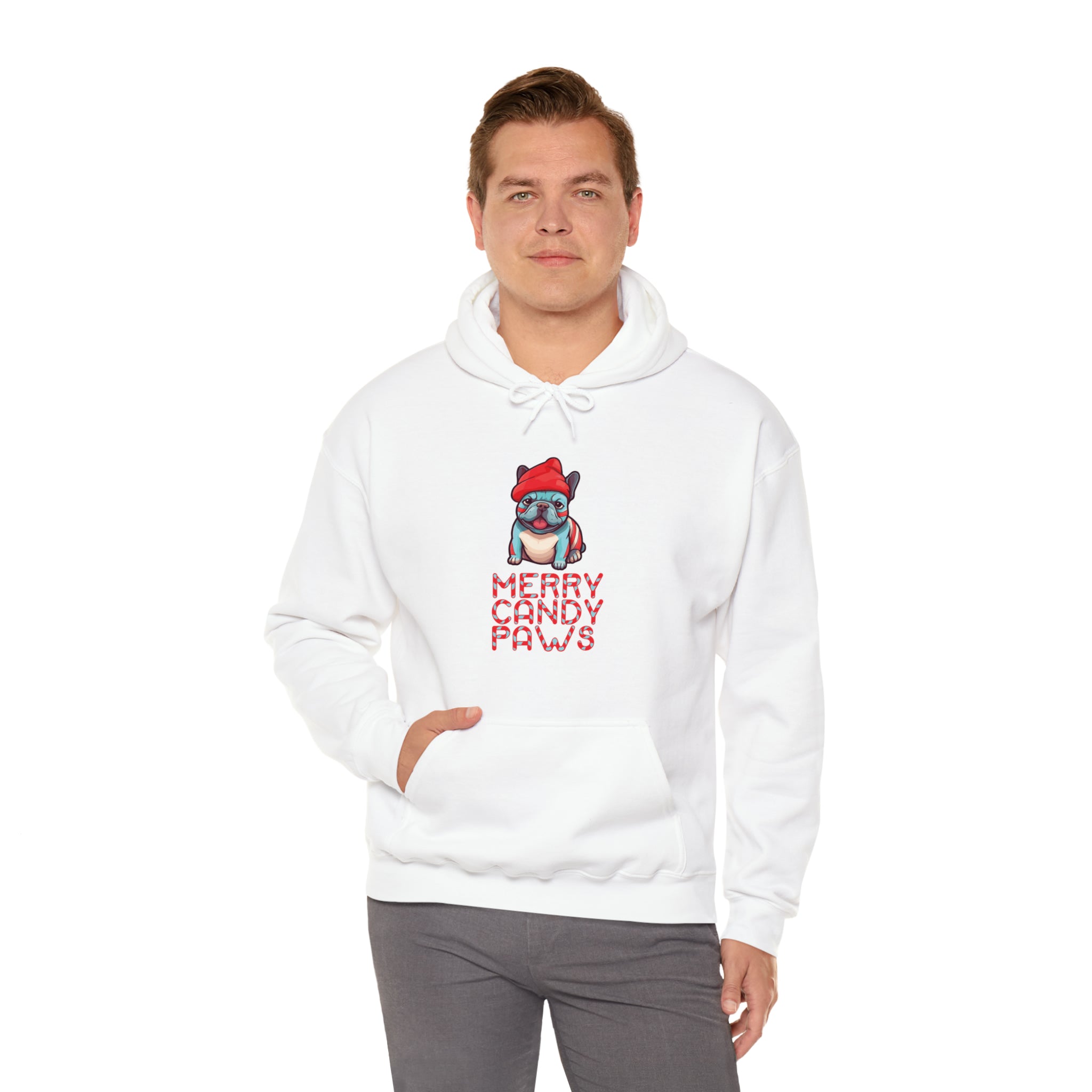 Trendy Everyday Merry Candy Paws Unisex Hoodie for Fashion Lovers