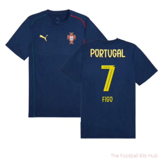 2025-2026 Portugal Casuals Tee (Persian Blue) (Figo 7)