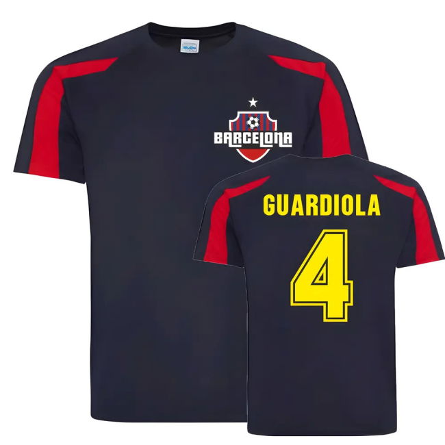 Pep Guardiola Barcelona Sports Training Jersey (Navy)