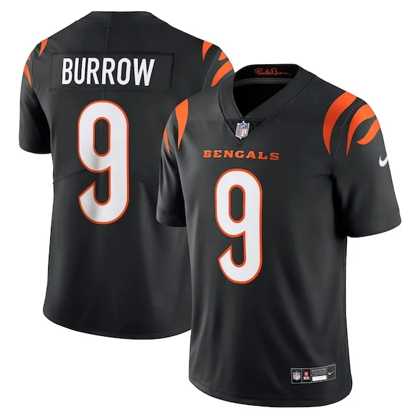 None Joe Burrow Limited Jersey - Black | NFL Player Jersey | NFL Footb
