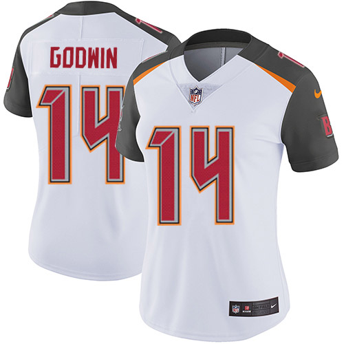 NFL T B Buccaneers #14 Chris Godwin White Limited Jerse-v8