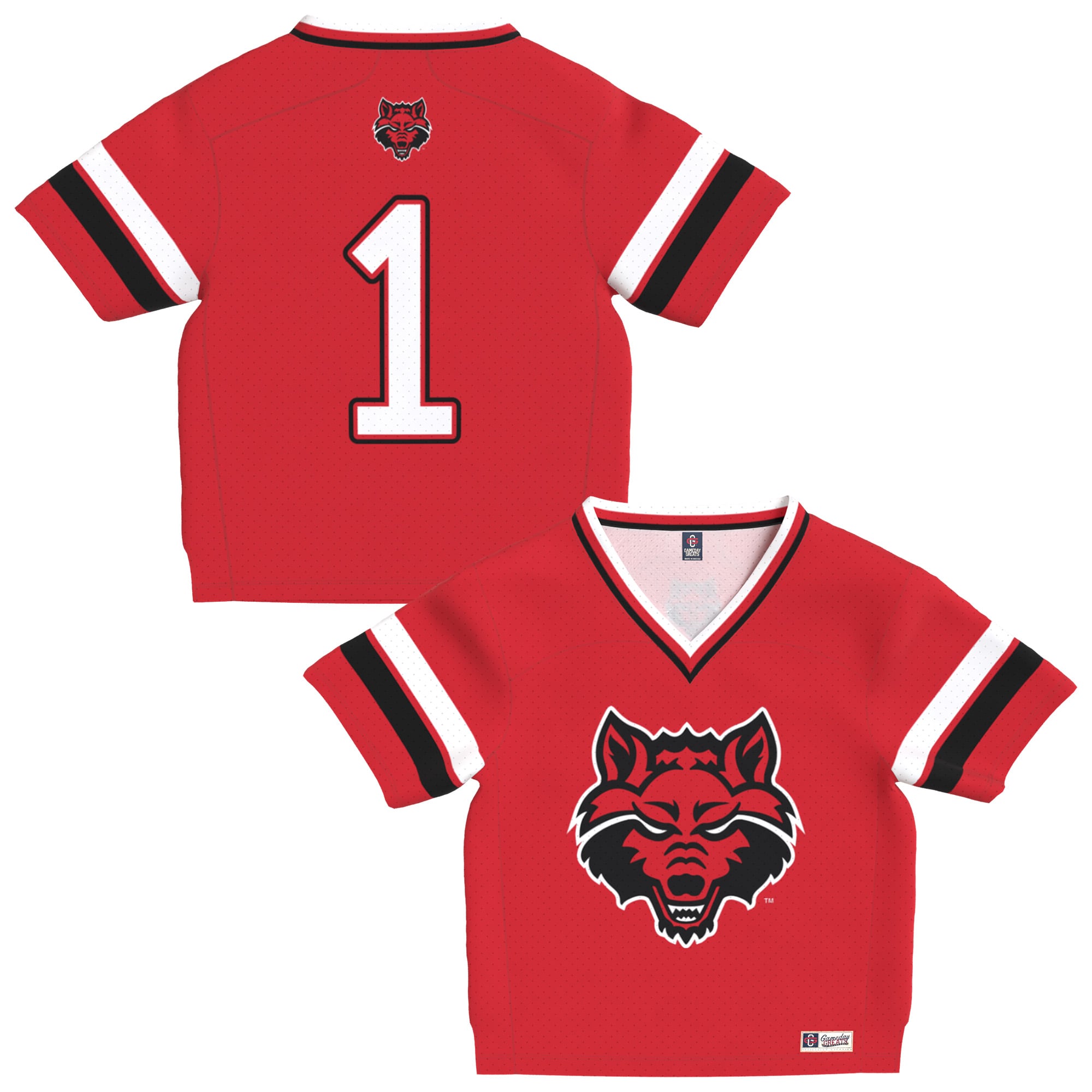 Infant Scarlet Arkansas State Red Wolves Lightweight Collegiate Football Fashion Jersey