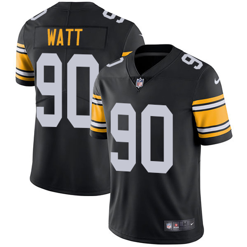NFL P S Steelers #90 T. J. Watt Black Limited Jersey - -v8