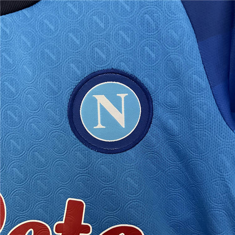 Kids 2223 Napoli Home Blue Football Kit ShirtShorts - Official