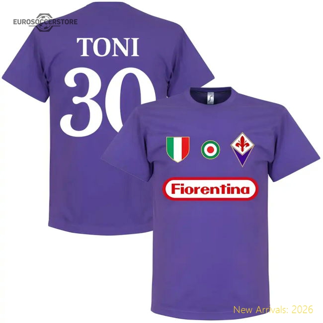 Official Fan-Favorite Fiorentina Toni 30 Team T-Shirt - Purple