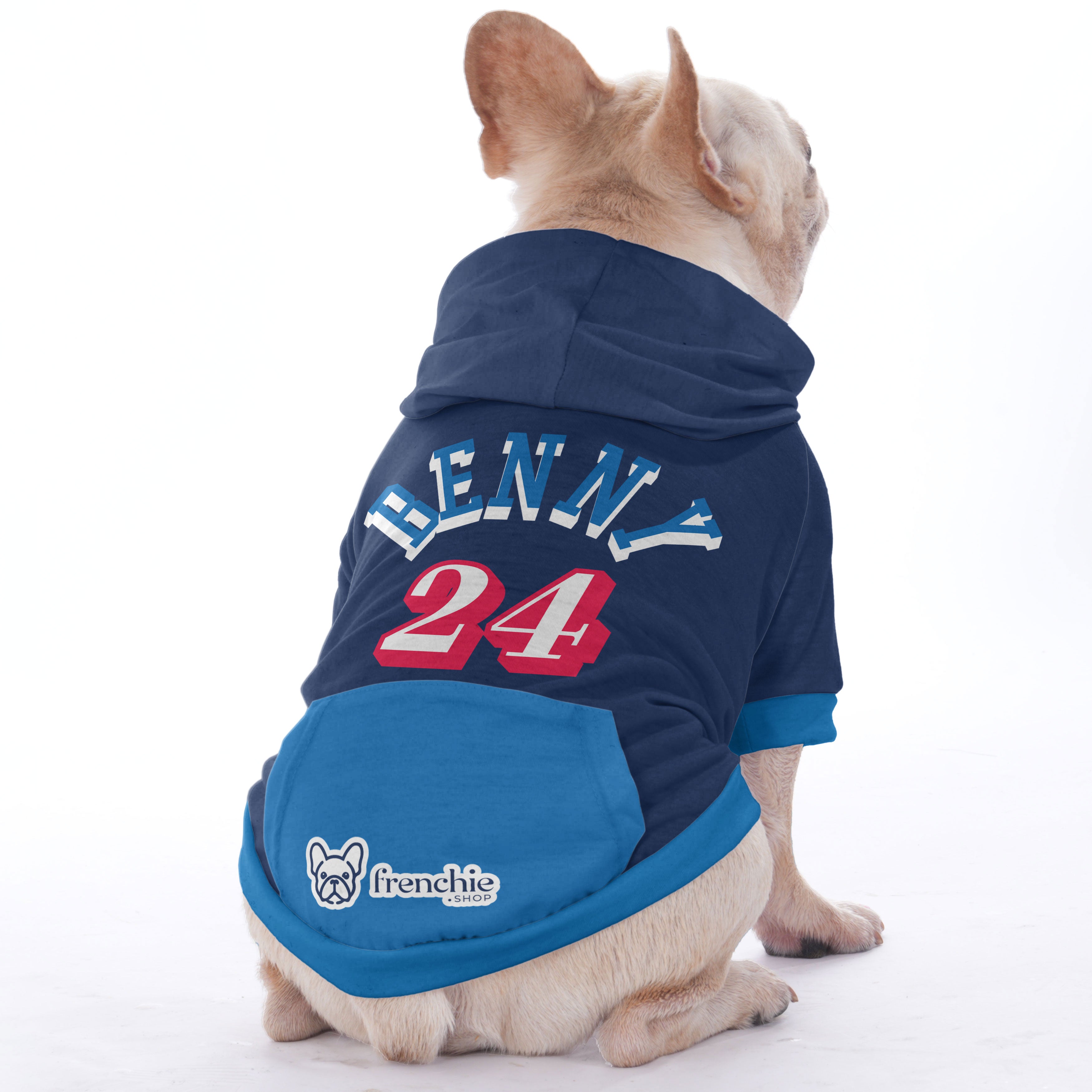 Customizable French Bulldog Hoodies with Your Pet’s Name & Number | Frenchie Shop Original