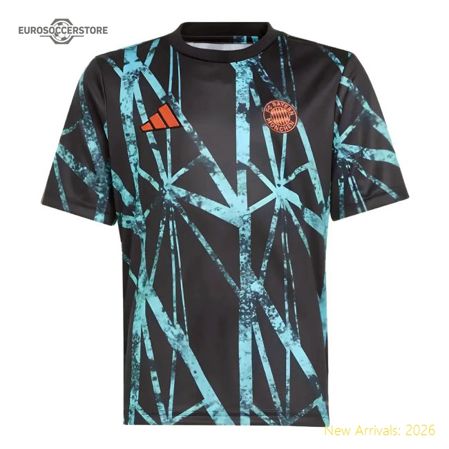 2024-2025 Bayern Munich Pre-Match Shirt (Black) - Kids