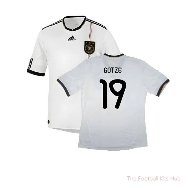 Germany 2010-11 Home Shirt ((Excellent) XL) (GOTZE 19)