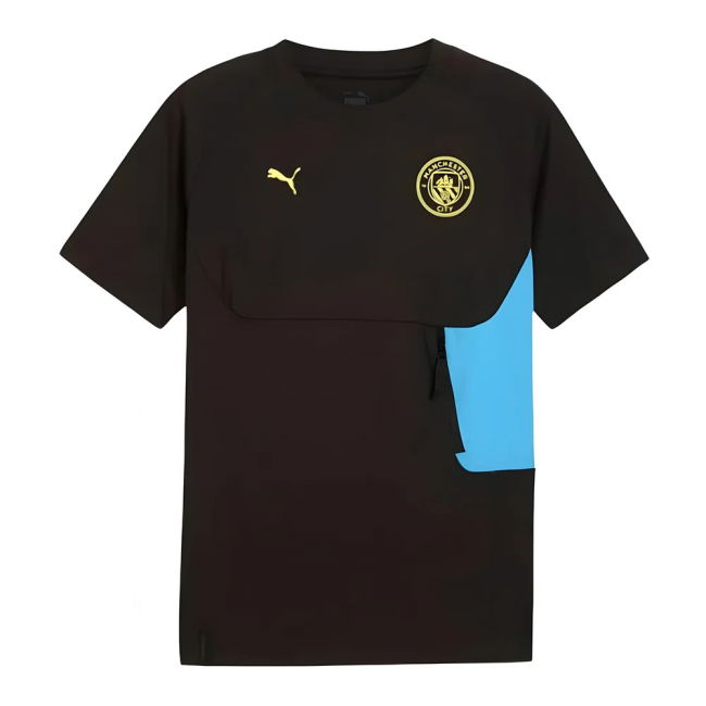 2024-2025 Man City Pumatech Pocket Tee (Black)