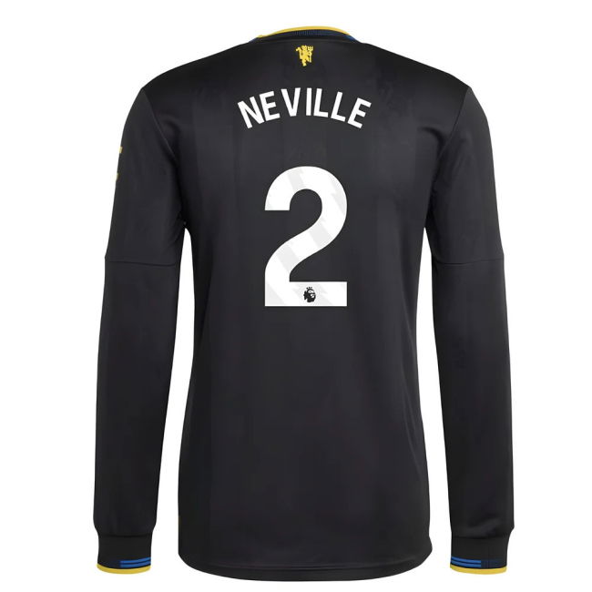 Neville 2 Authentic Replica Man Utd Third Supporter Shirt for Adults
