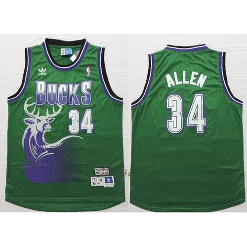 Green MIL Milwaukee Bucks #34 Jersey Game Day Wear NBA Fan Apparel