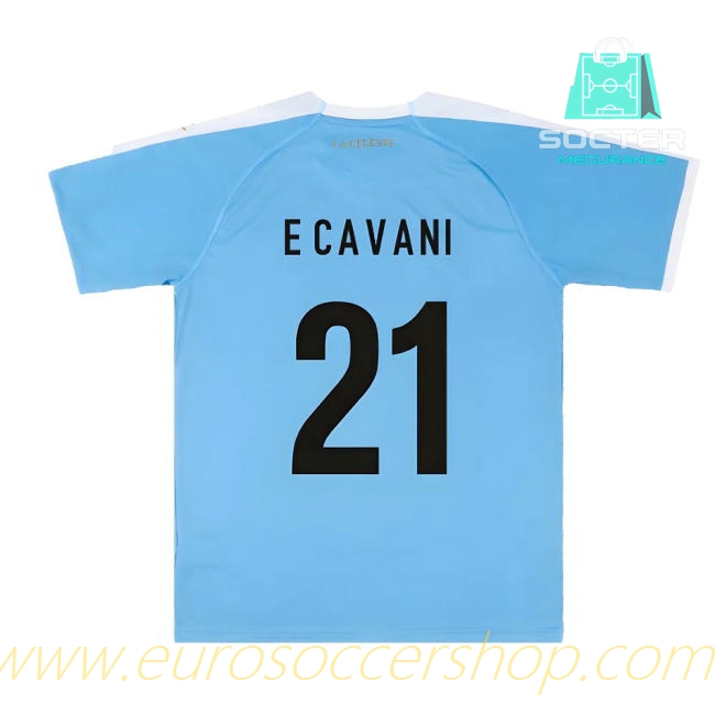 World Cup 2019-2020 Uruguay Home Jersey (E Cavani 21)