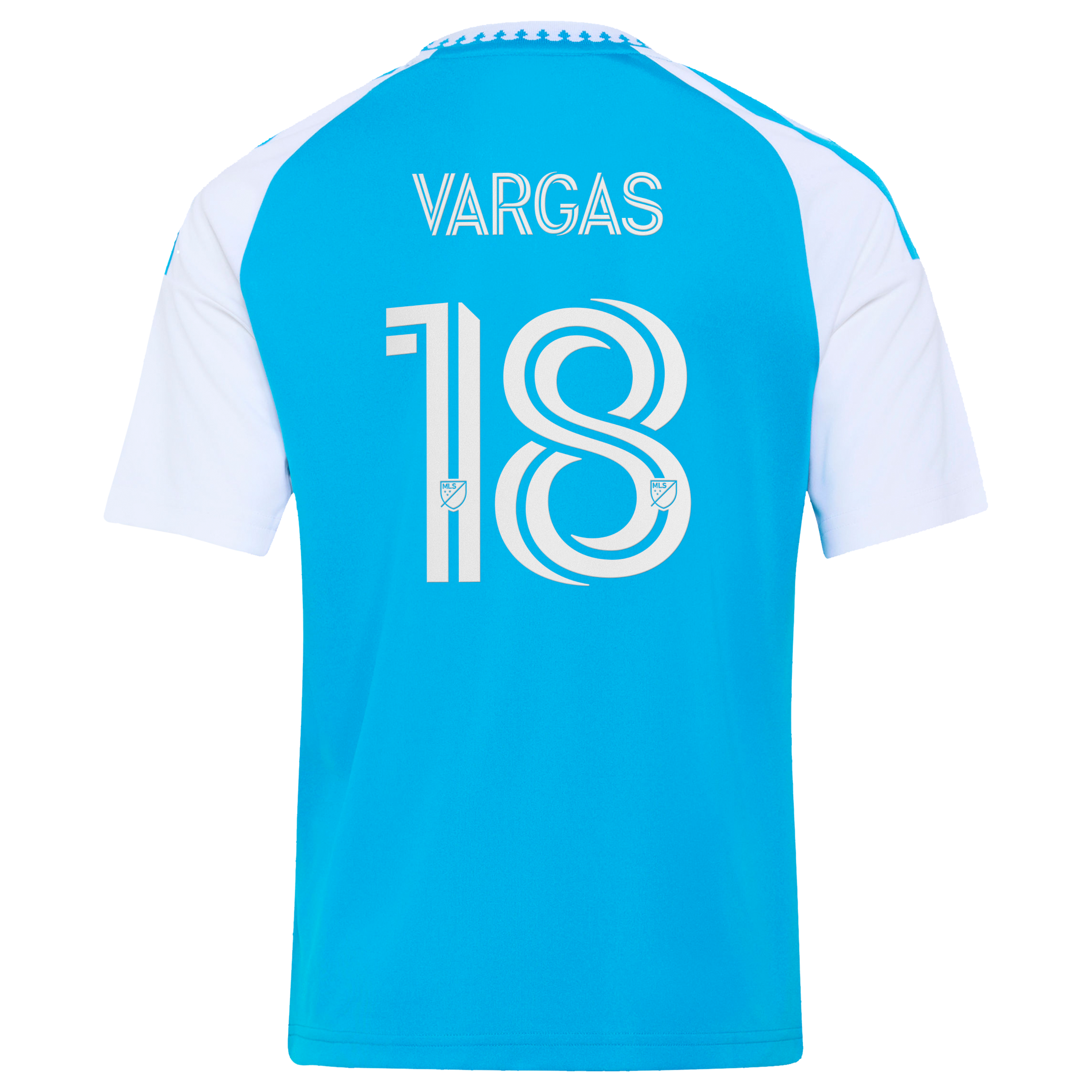 [SJH] Kerwin Vargas Charlotte FC Youth 2026 Carolina Kit: Crowns Up Replica Jersey - Blue