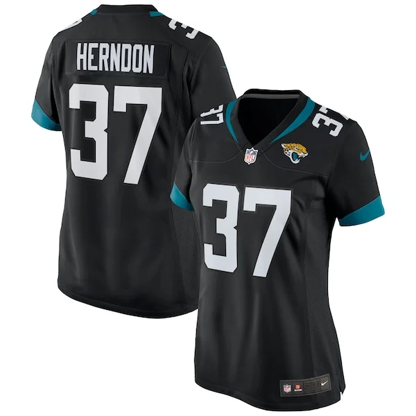 None Tre Herndon Game Jersey - Black | NFL Player Jersey | NFL Footbal