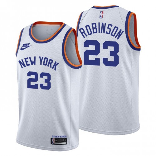 White NYK York Knicks #23 Nike Breathable Jersey NBA Fan Apparel