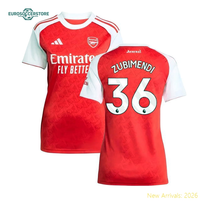 2025-2026 Arsenal Home Fan Version Women'S Jersey Match Day Wear