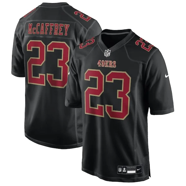 Top-Grade SF 49ers Game Jersey - Black | NFL Fan Apparel | NFL Footbal
