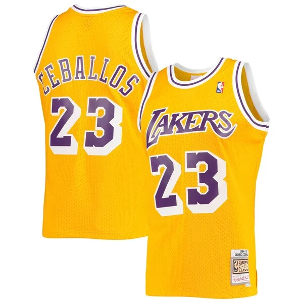 Championship Cedric Ceballos LAL NBA Jersey - Affordable Price