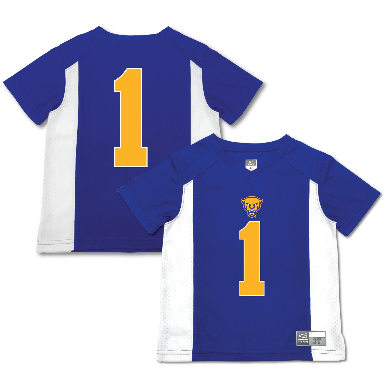 #1 Pitt Panthers Garb Toddler 26/27 Football Jersey - Royal