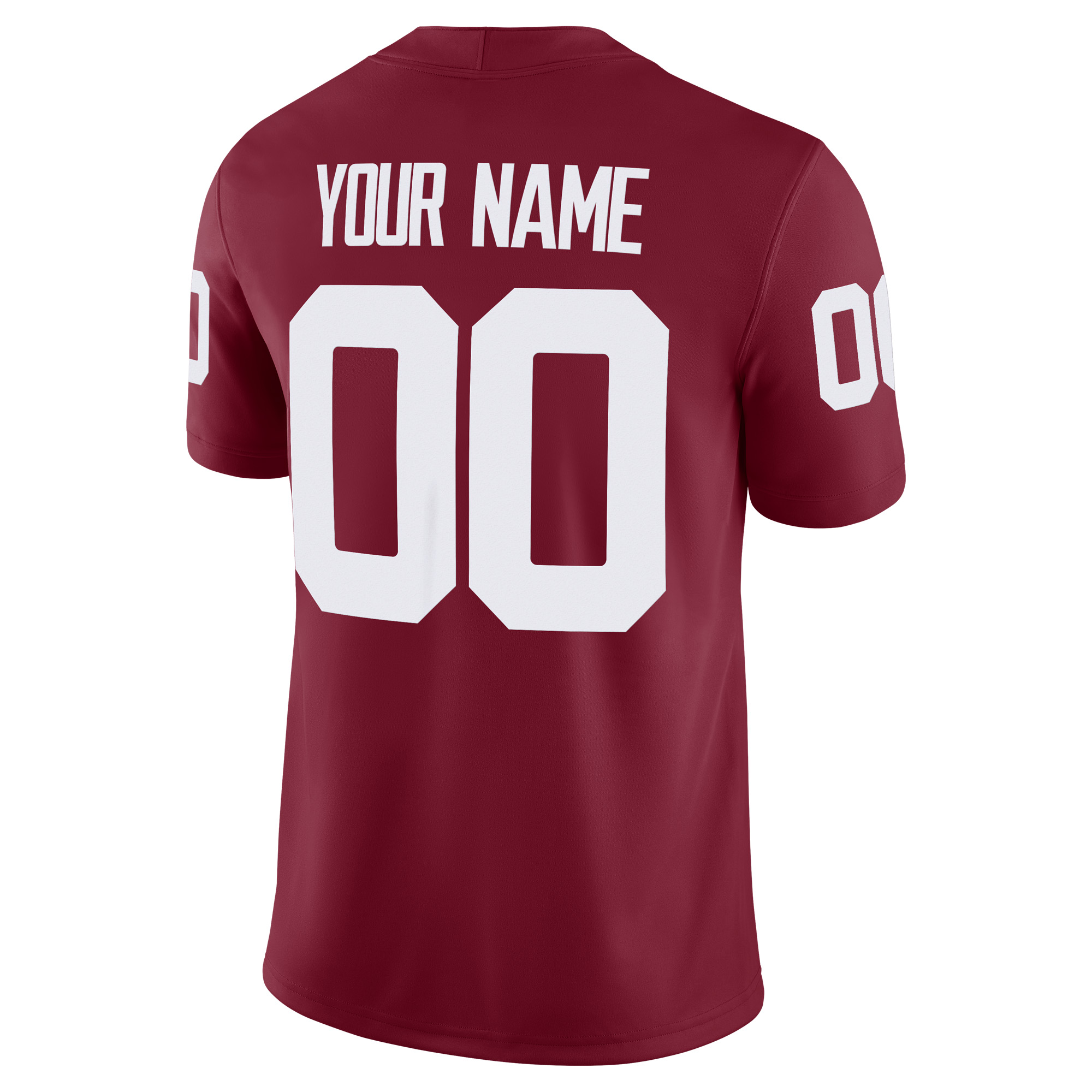 [NJP] Oklahoma Sooners Custom Football Game Jersey - Crimson