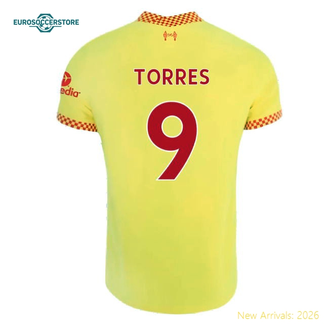Child-friendly Kids Liverpool Torres Jersey 2021-2022 Soft-touch