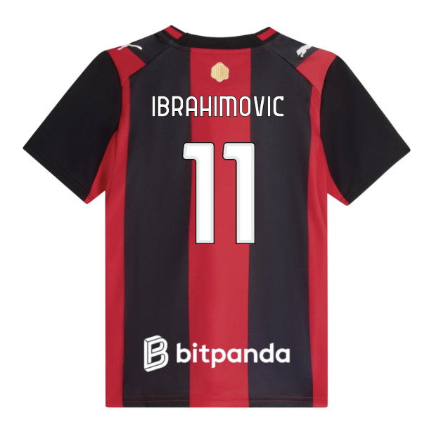 [HP] 2026-2027 AC Milan Home Shirt (Kids) (Ibrahimovic 11)