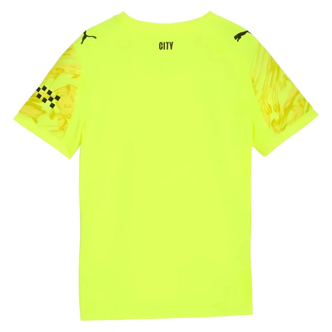 2025-2026 Man City Goalkeeper Third Shirt (Yellow) - Kids (Ederson ...