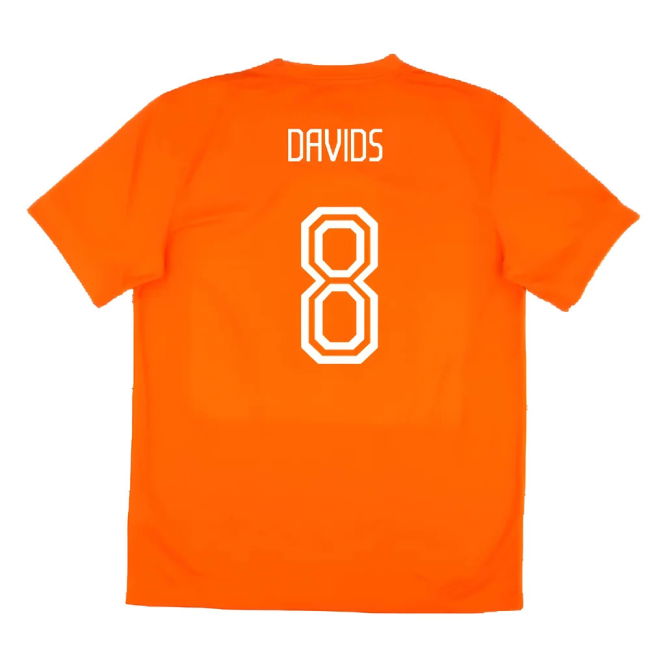 Holland 2014-15 Home Shirt (Good) (Davids 8) Worldcup Euro