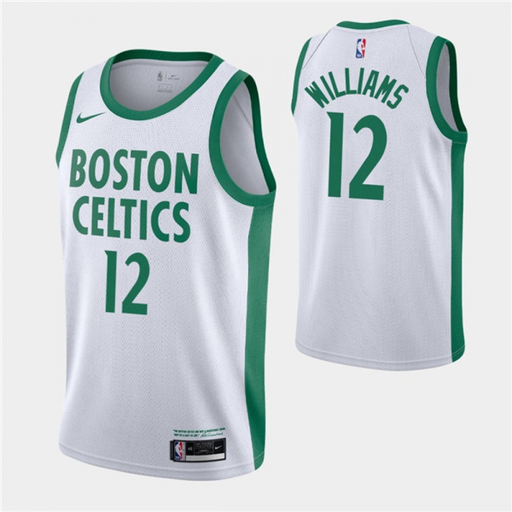 Authentic Boston Celtics 12 White Jersey City Edition - Game Day Essential