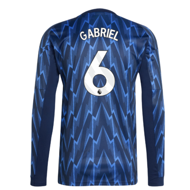 retro 2025-2026 Arsenal Long Sleeve Away Shirt (Gabriel 6)