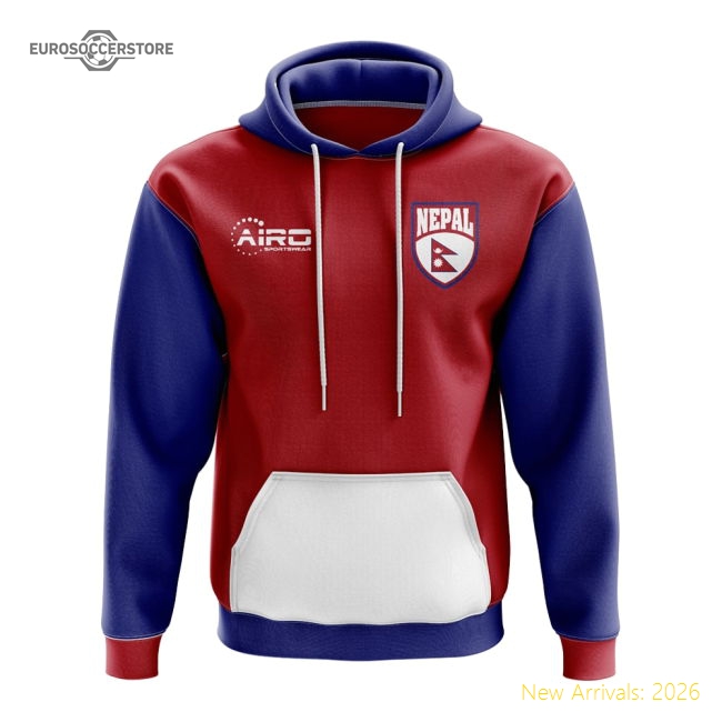 Premium-grade Nepal Concept Country Football Hoody (red)