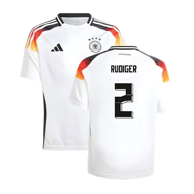 Rudiger 2 Germany Soccer Team Collectible Home Collector Jersey (Kids)