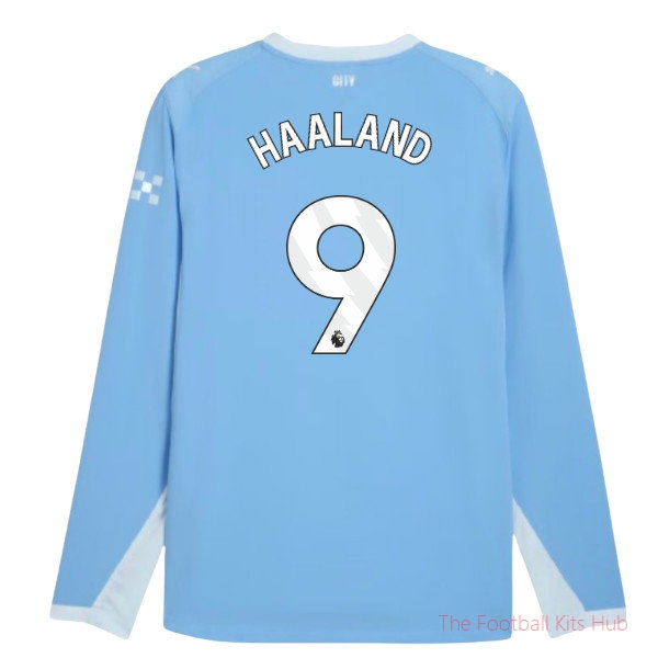 Supporters Man City 2026-2027 Long Sleeve Home Shirt (Haaland 9)
